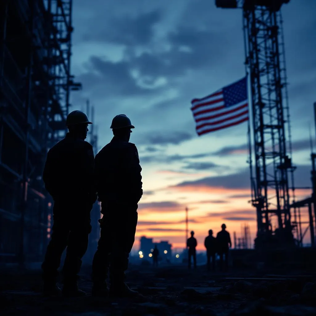 Veterans in work gear representing careers in infrastructure and construction