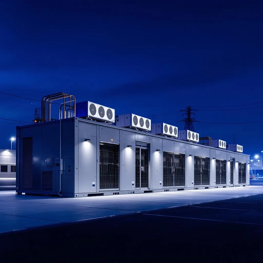 Edge data center facility under construction with trades crews